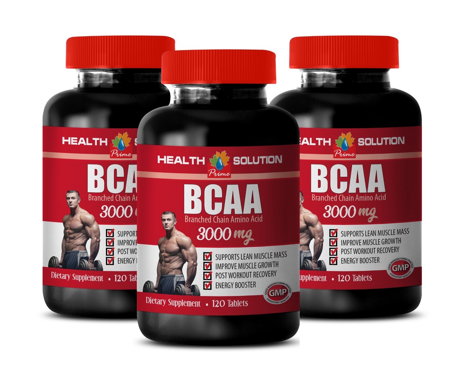 L-Isoleucine amino acid – BCAA 3000mg 3 Bottles – increase workout endurance