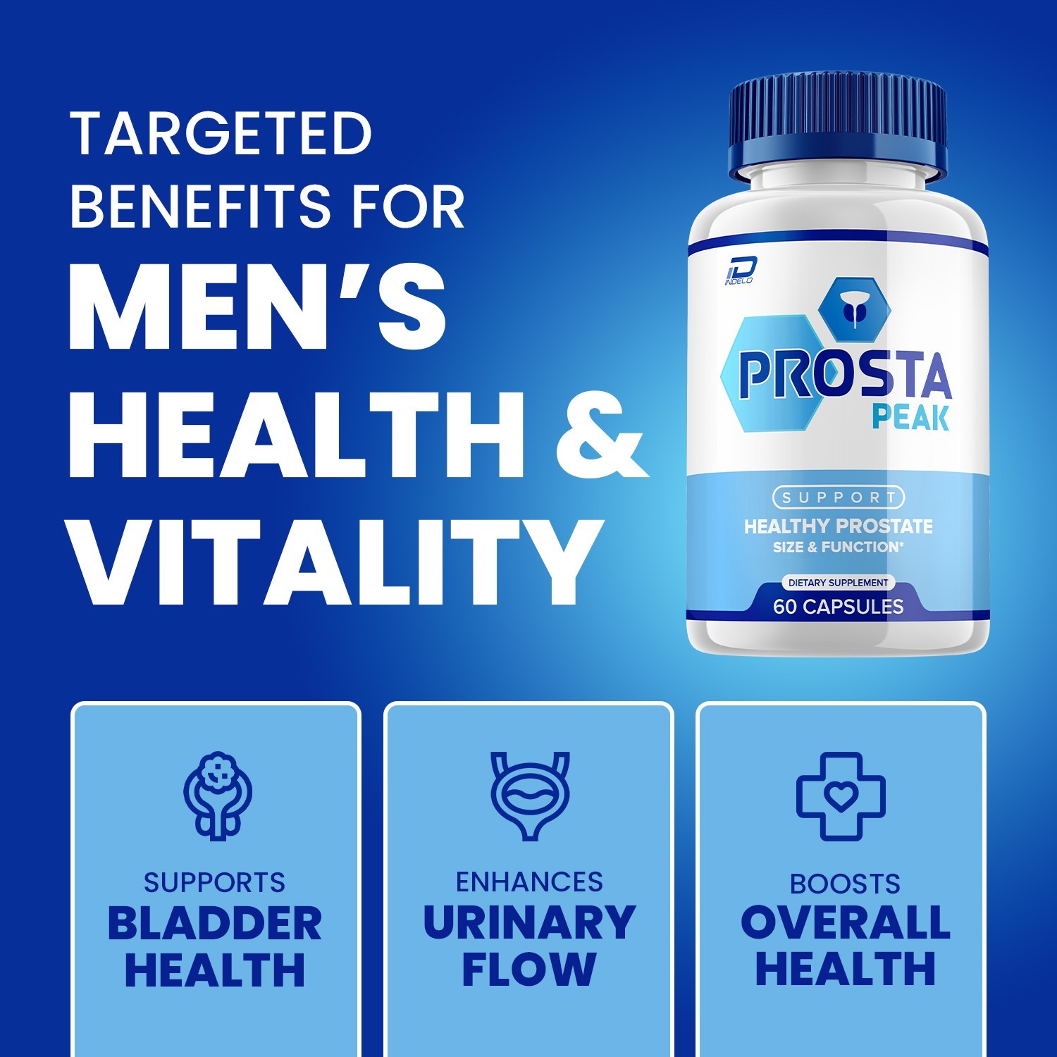 (3 Pack) Prosta Peak Supplement for Men – ProstaPeak Pills Advanced Formula