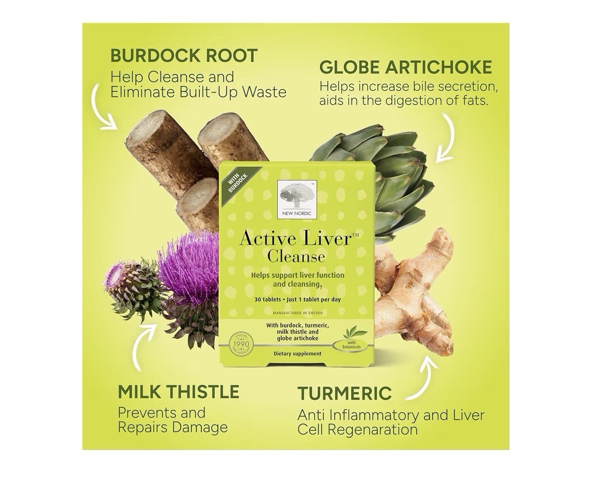 NEW NORDIC Active Liver Cleanse Liver Function And Cleansing 30 Day Supply