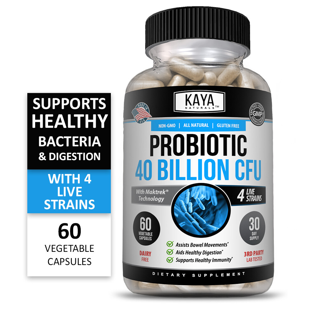 (2 Pack) Probiotics 40 Billion CFU 60ct Digestive Health Immune Support Bloating