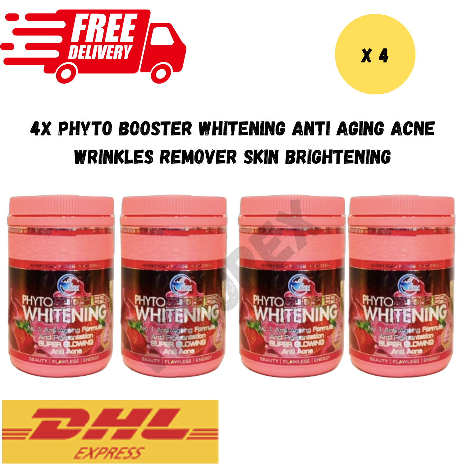 4x Phyto Booster Whitening Anti Aging Acne Wrinkles Remover Skin Brightening