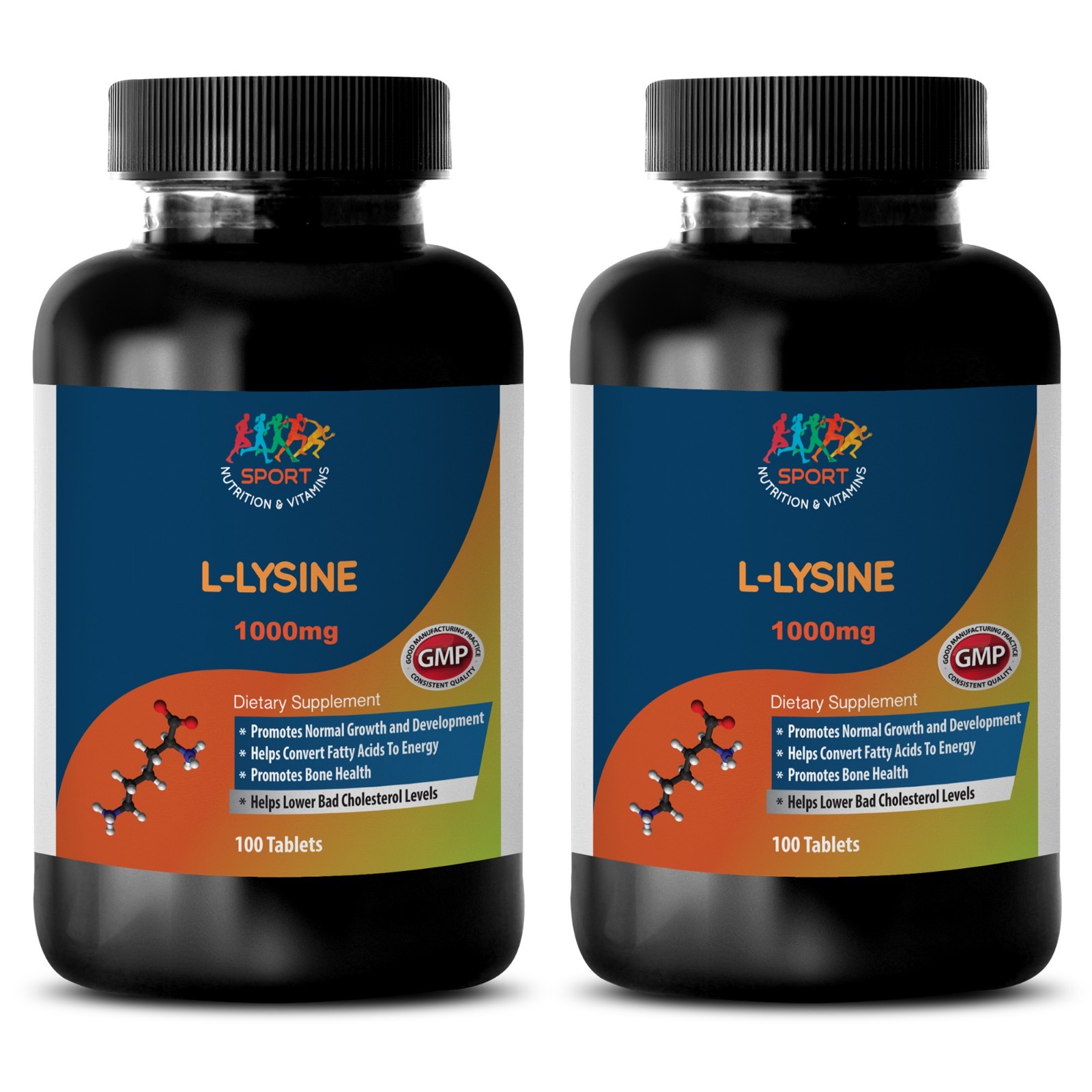 brain and memory – L-LYSINE 1000mg (2 Bottles) – lysine blood pressure