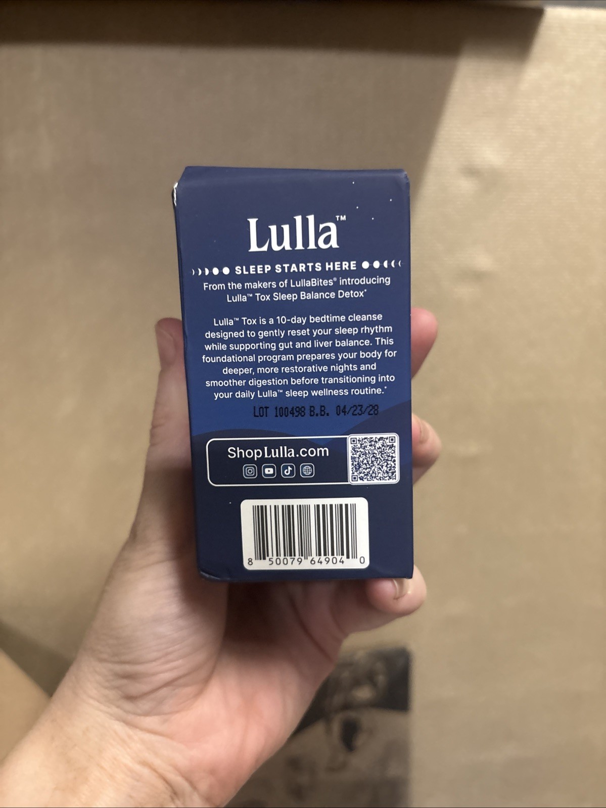 Lulla Tox Sleep Balance Detox New 30ct 4/2028