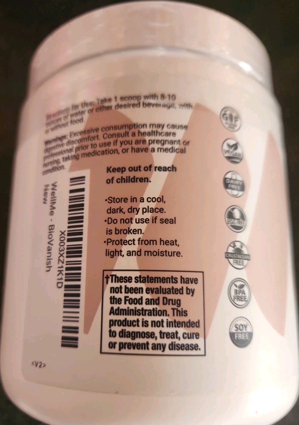 WellMe Biovanish Shake Powder Weight Loss Control 6.9oz Exp 12-26
