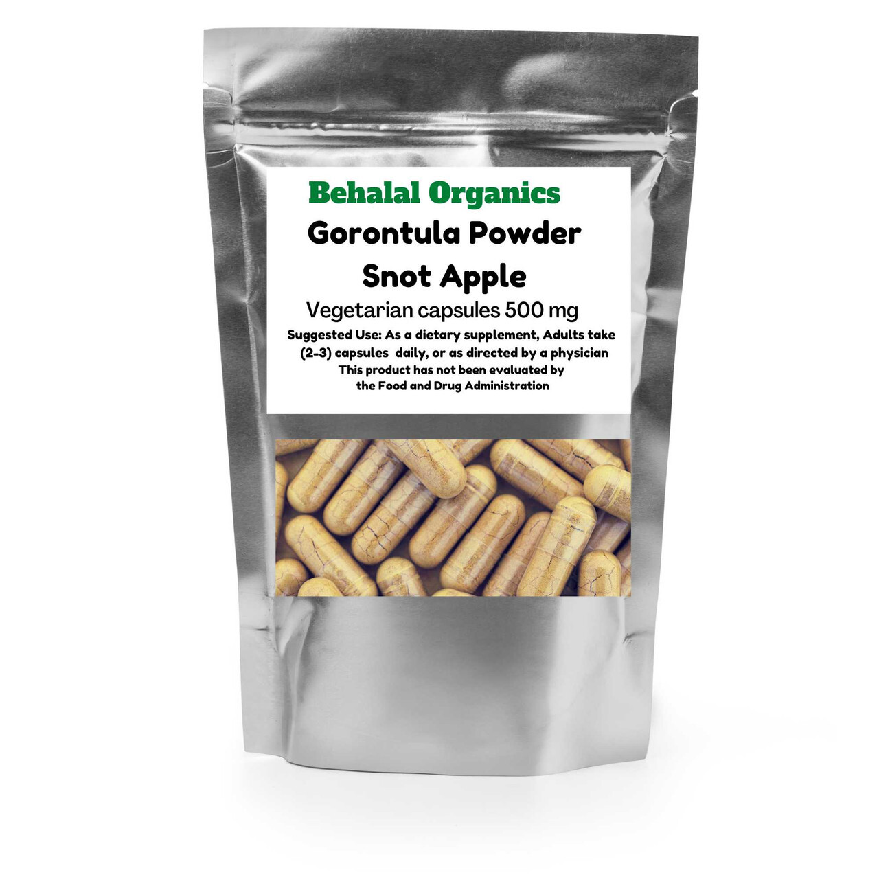 Gorontula, Snot Apple, African Silky Kola Fruit vegan Quick Capsules