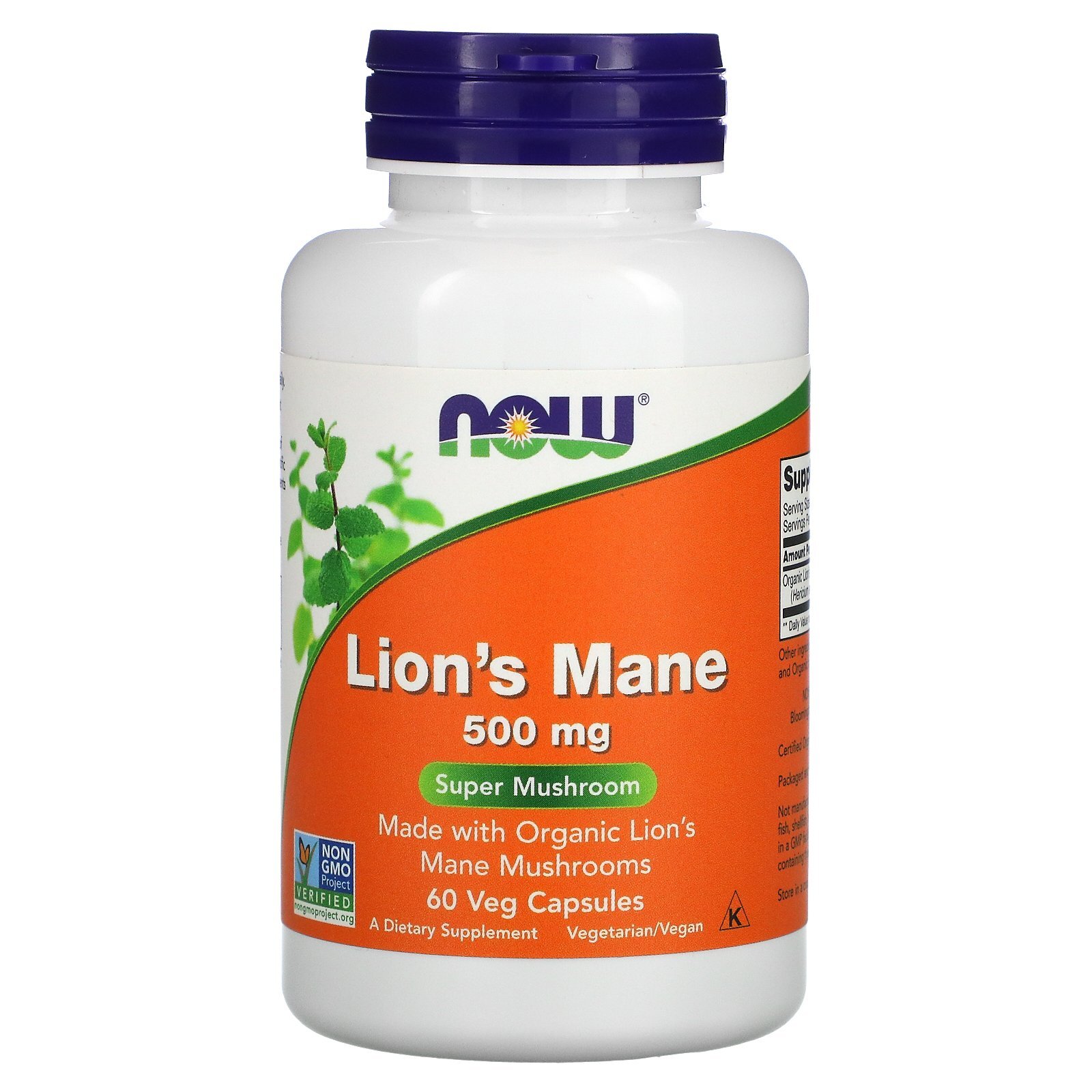 Lion’s Mane, 500 mg, 60 Veg Capsules
