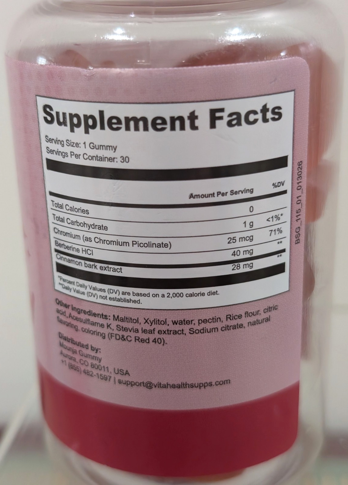 Mounja Gummies with Berberine ~ One Bottle ~ Sealed ~ Expiry 08/2026