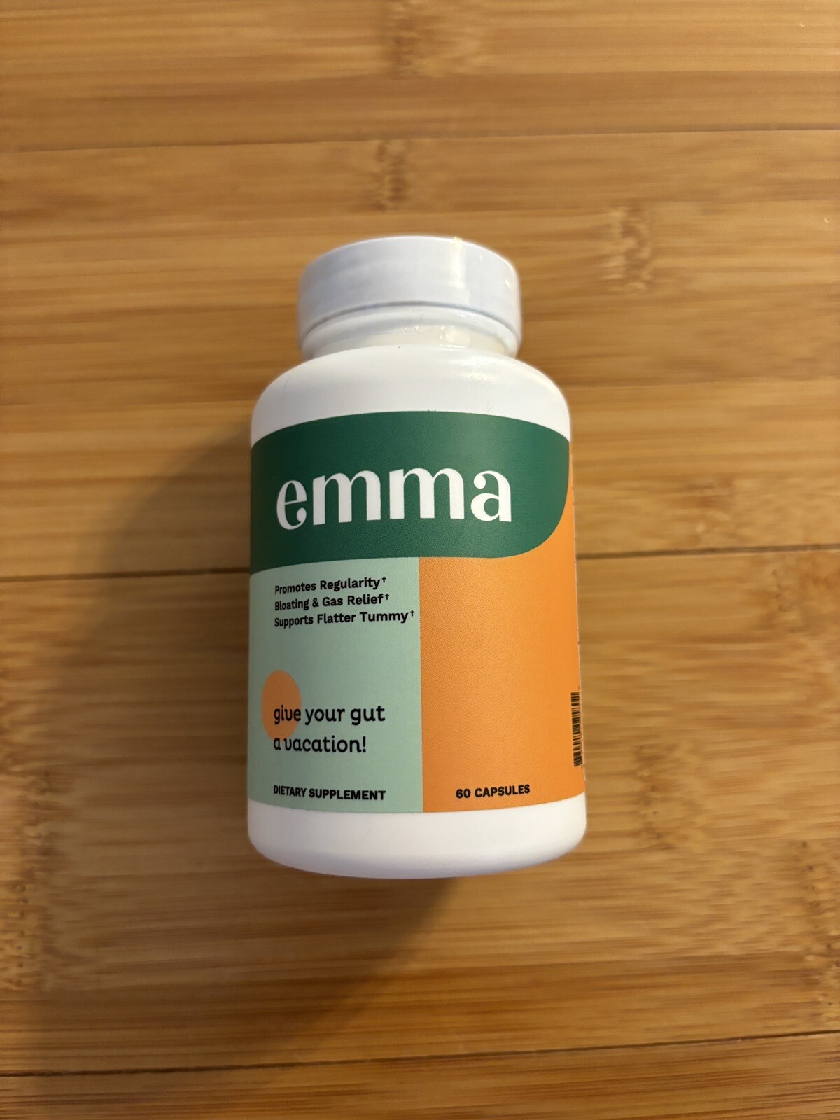 Emma Relief Dietary Supplement Keto for Gut Bloating 60 Capsules Exp 5/2026