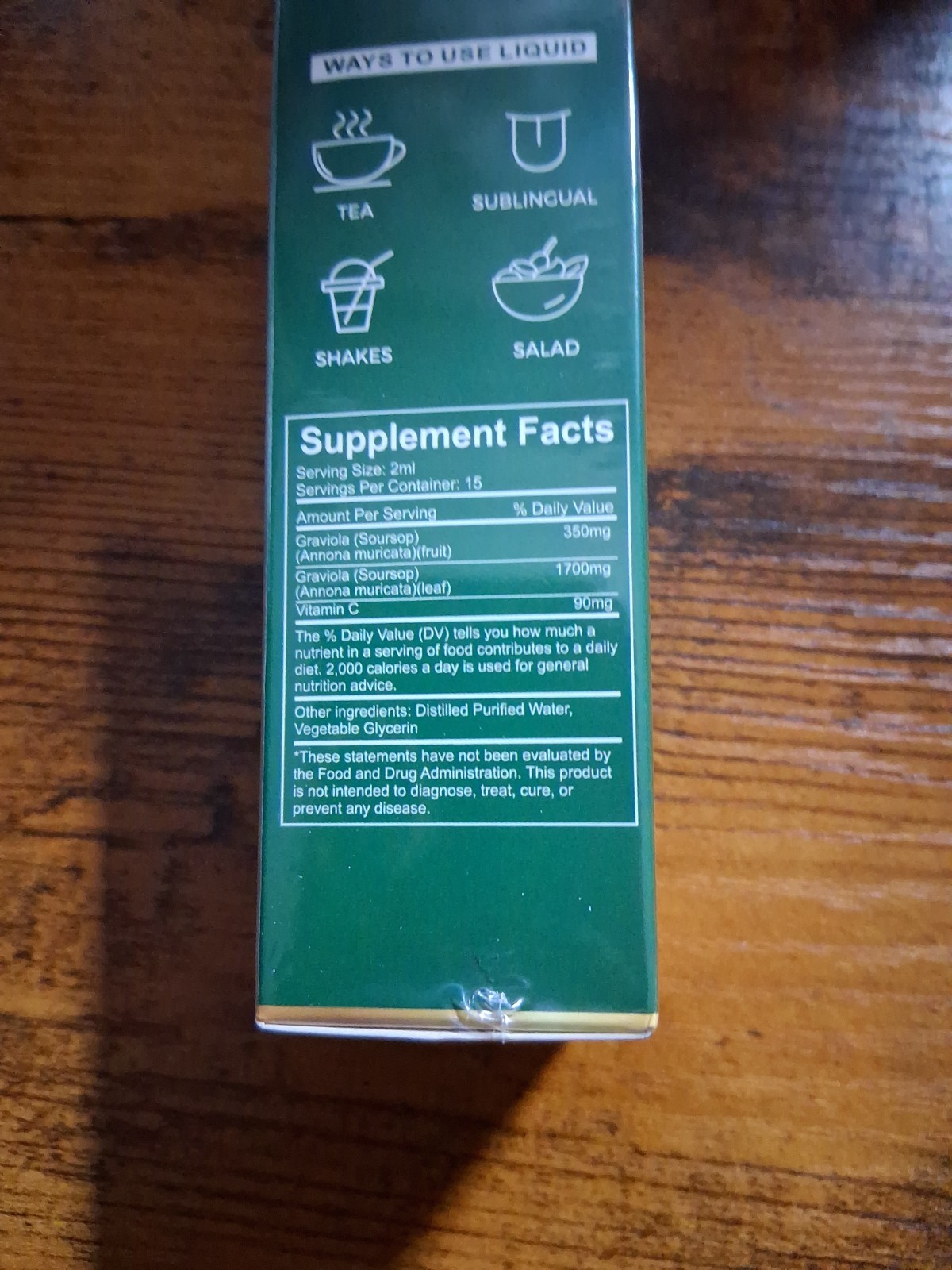 Vixion (Vyxion) Liquid Drop 1oz Soursop Ashwagandha Turmeric Supplement Exp 4/28
