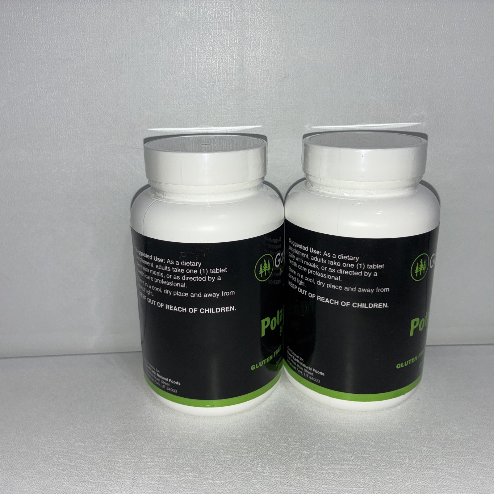 Lot Of 2- Potassium 99 MG, 250 Tablets Per Bottle: Exp 07/2027