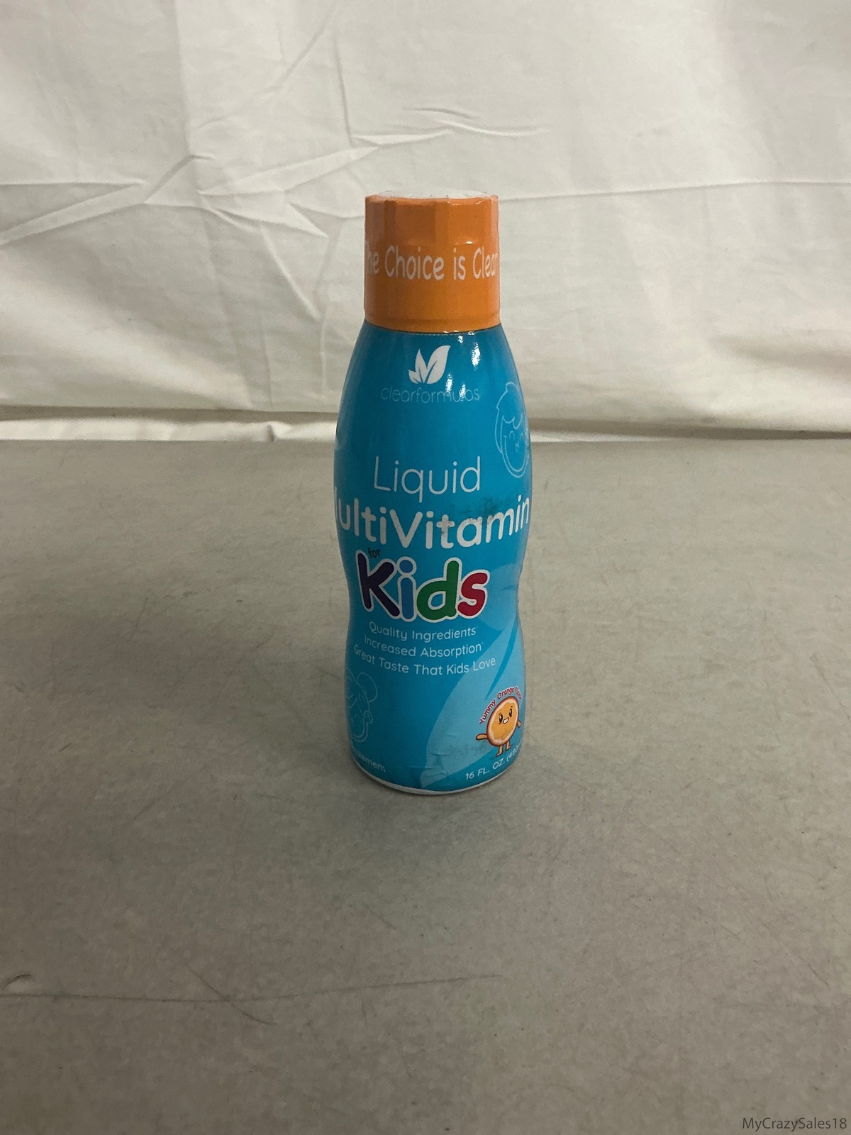 Sugar Free Liquid Multivitamin for Kids, 16oz Orange Flavor