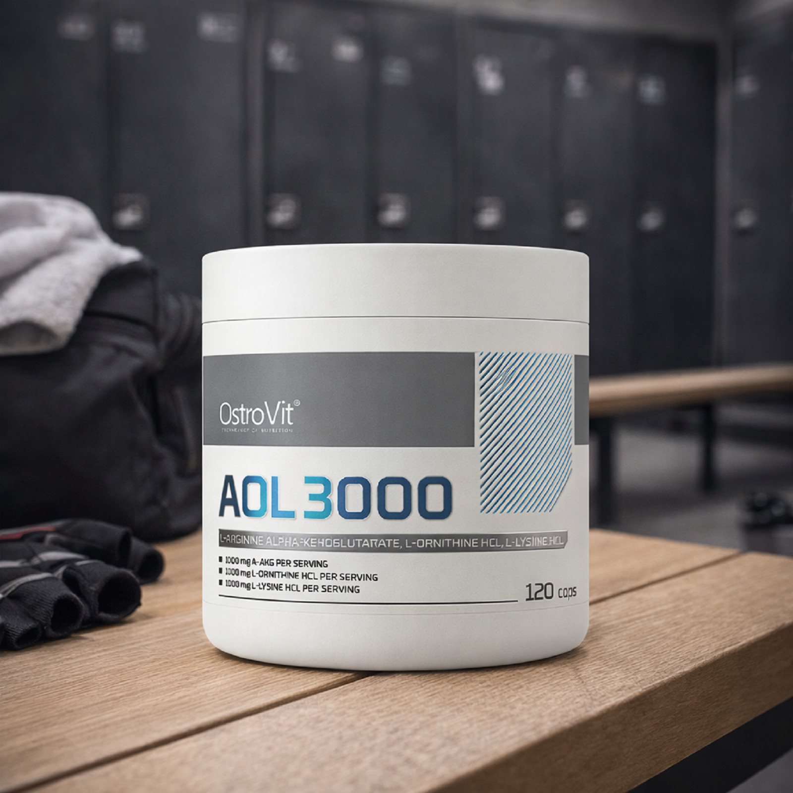 OSTROVIT AOL 3000 – 120 Capsules – Muscle Mass Endurance Regeneration L-Arginine