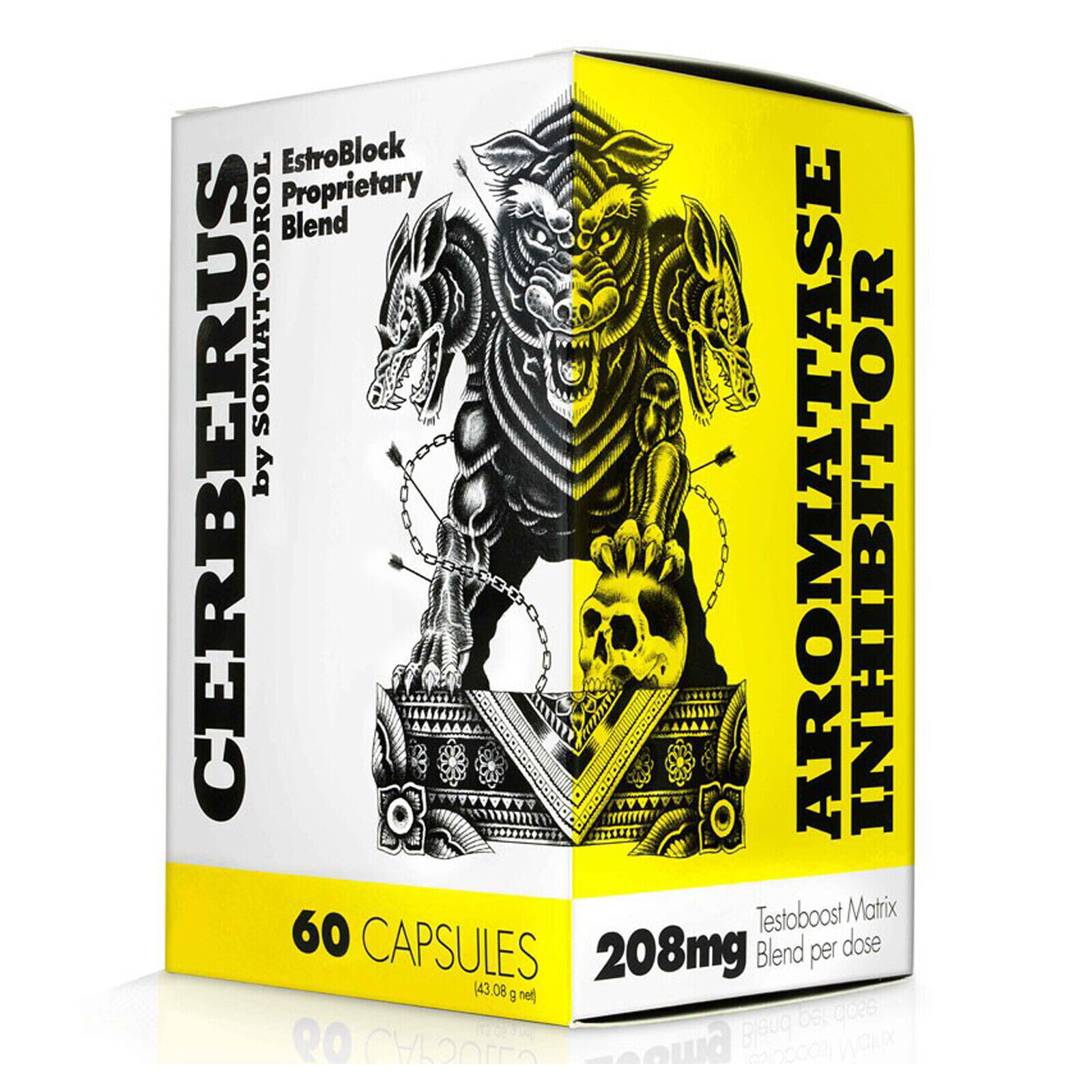 CERBERUS – 60 Capsules – Natural testosterone booster muscle strength recovery