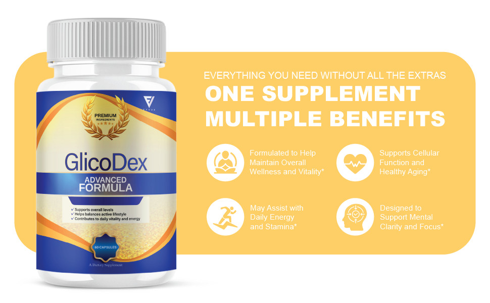 (3 Pack) Glicodex Premium Blood Support Capsules, Glicodex Pills (180 Capsules)