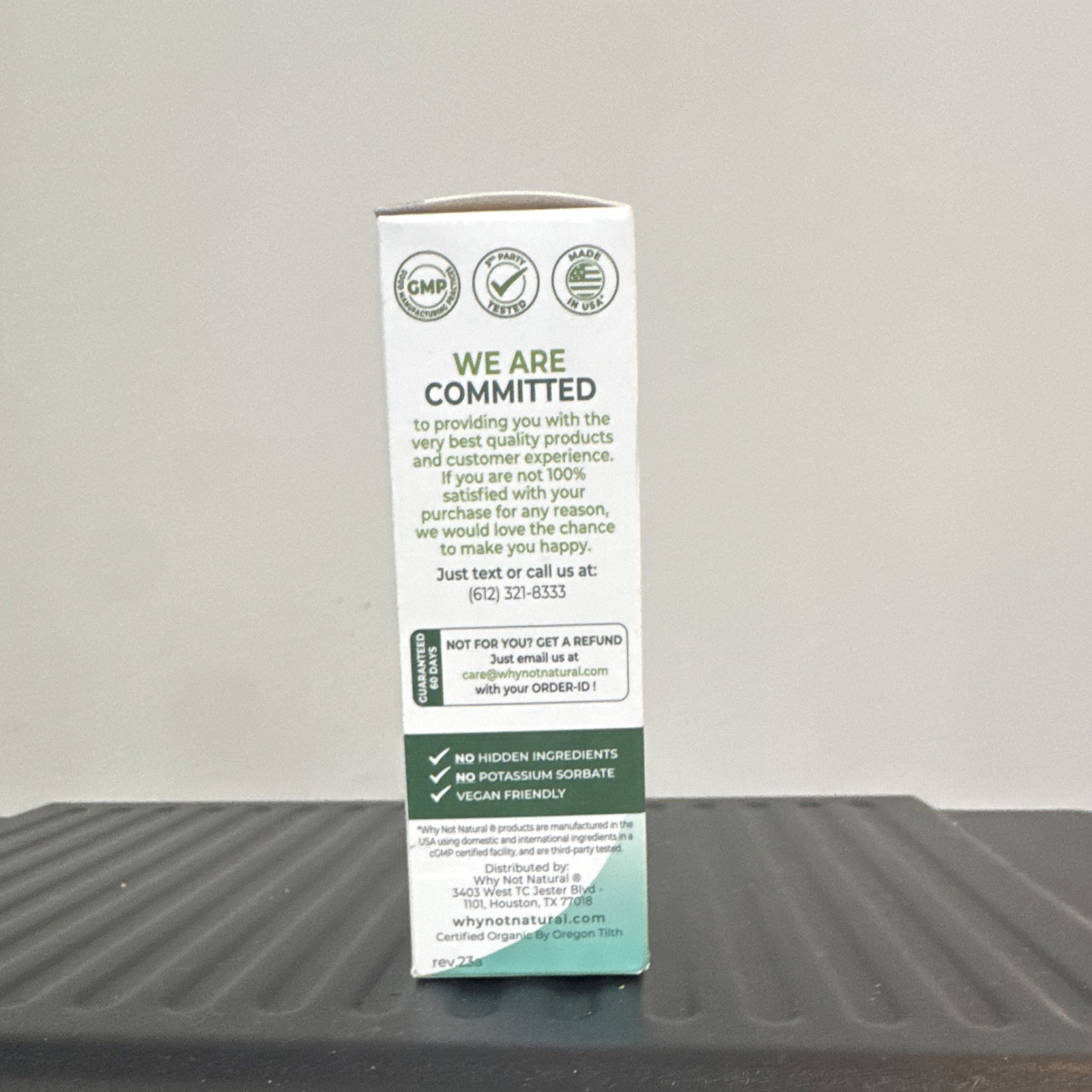 Why Not Natural Mullein Drops Unflavored Vegan USDA Organic 2 fl oz (60 mL)
