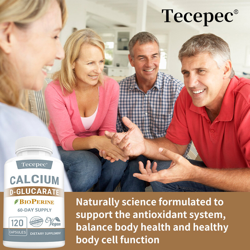 Calcium D-Glucarate Supplement Balance Body Cells Health,Support Liver Health