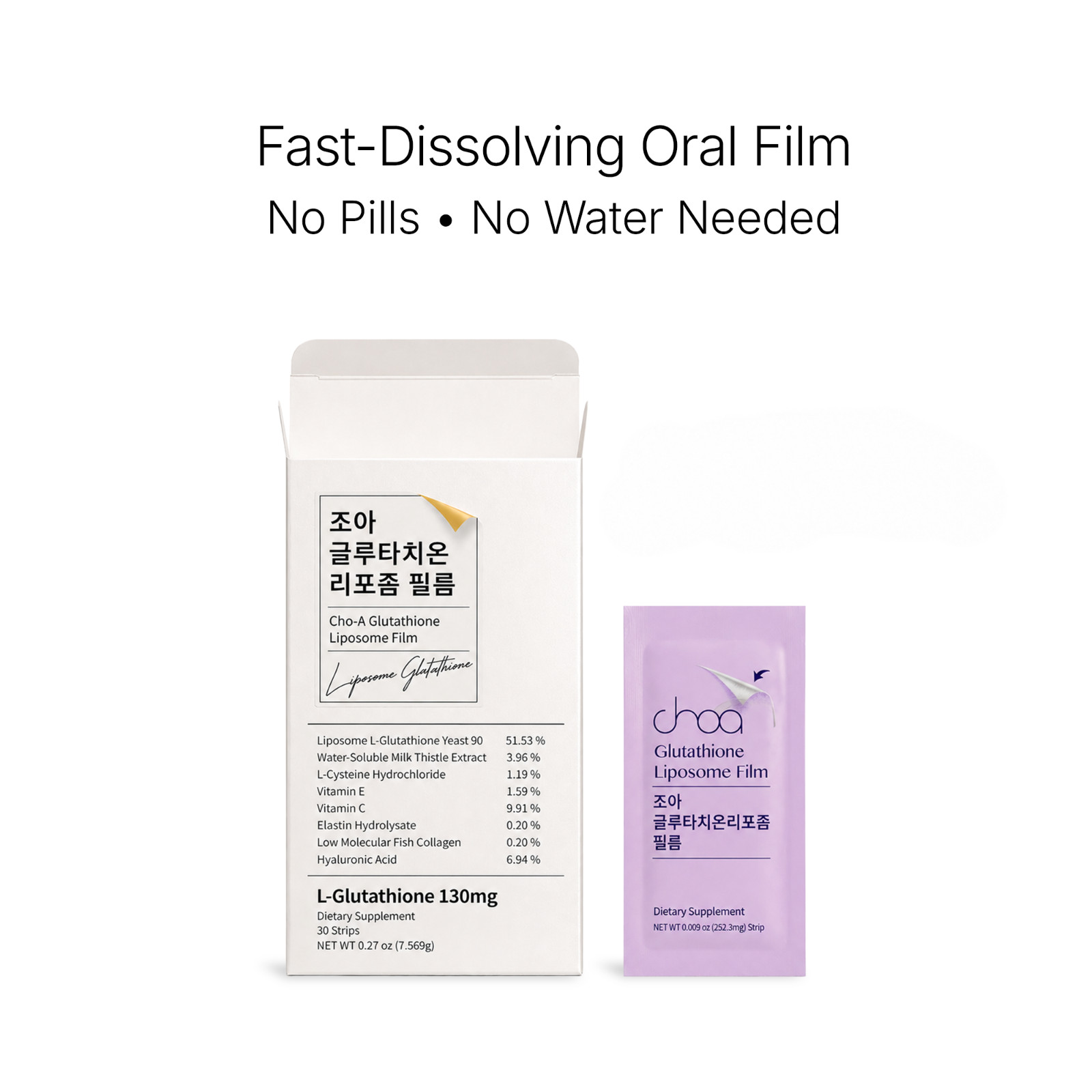 Cho-A Glutathione Liposome Film Strips (30 Strips)