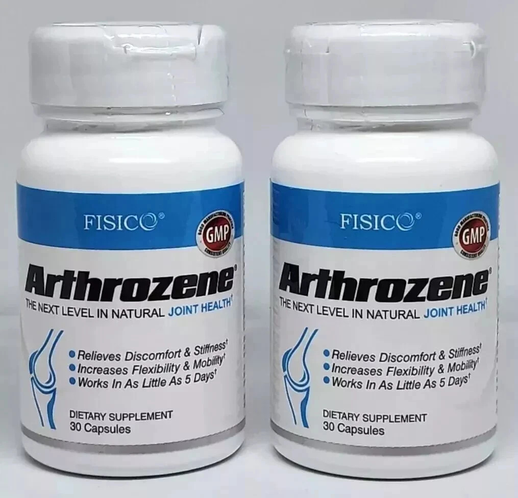 (2) pack Fisico Arthrozene Natural Joint Health Supplement 30 Capsules New