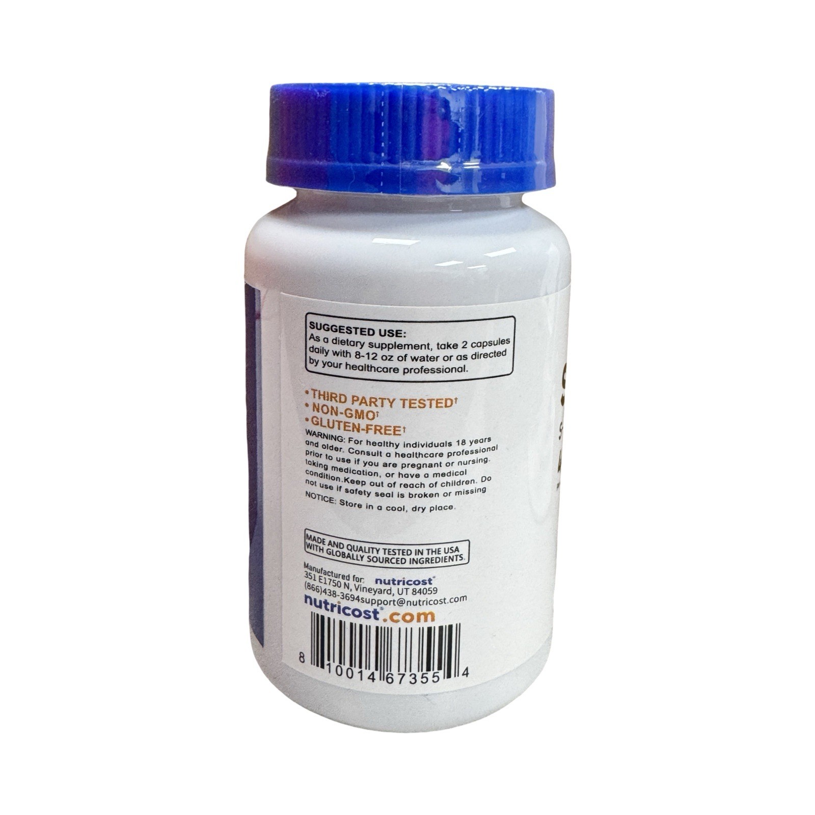 Nutricost SAMe (S-Adenosyl-L-Methionine) 400mg, 120 Capsules | Non-GMO, Vegan