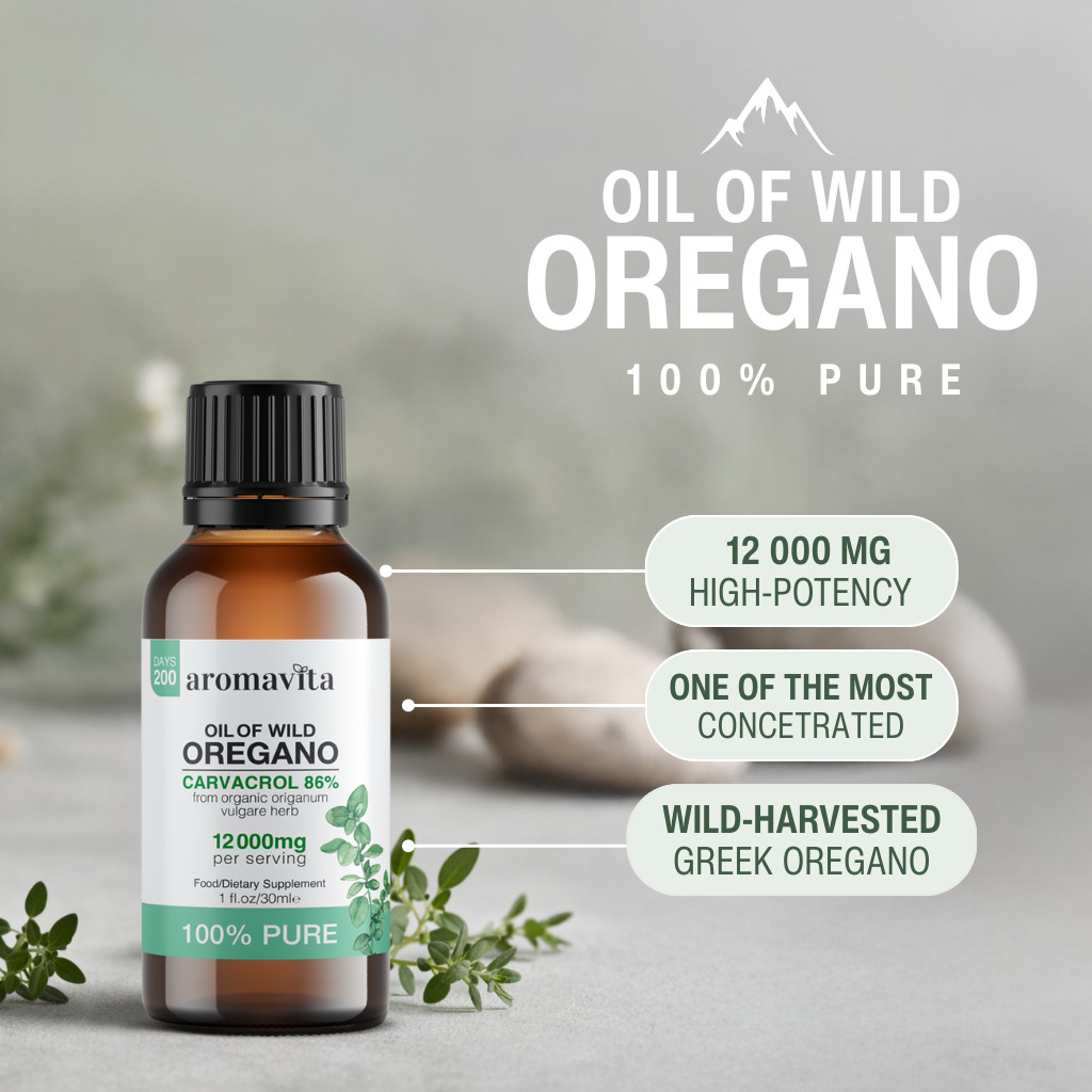 100% WILD ESSENTIAL OIL OF OREGANO OIL 30ml/1oz GREEK ORIGIN 100% PURE