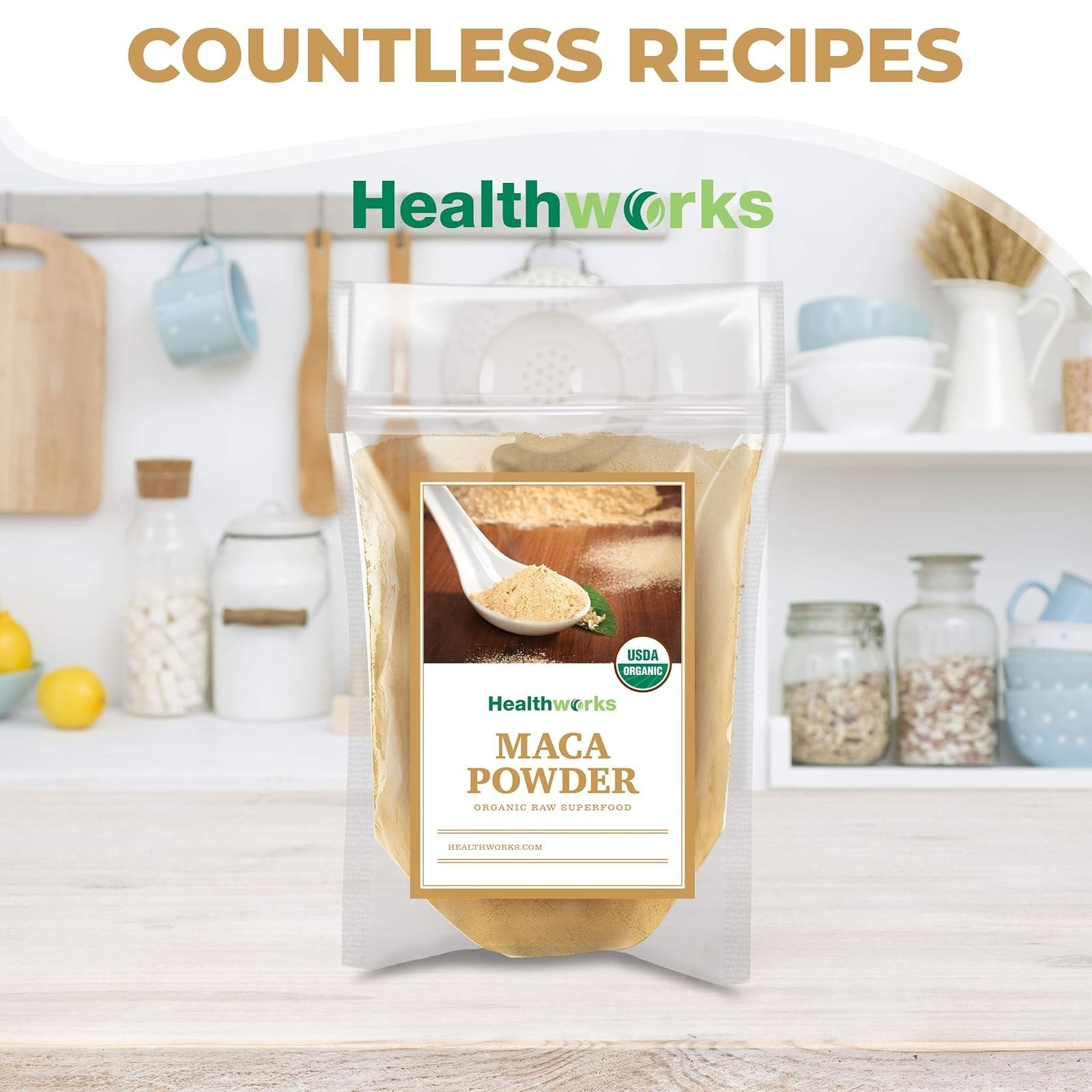 Organic Maca Powder Raw 32 Oz – Keto Vegan Non-GMO Superfood
