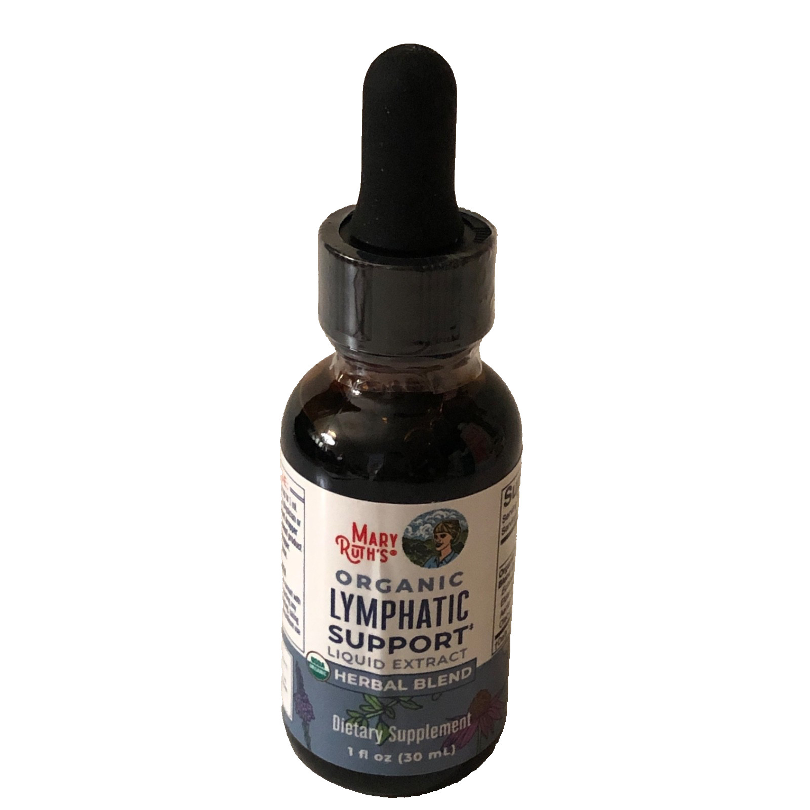 Mary Ruth Lymphatic Support Liquid Drops Organic Herbal Blend, 30 Servings