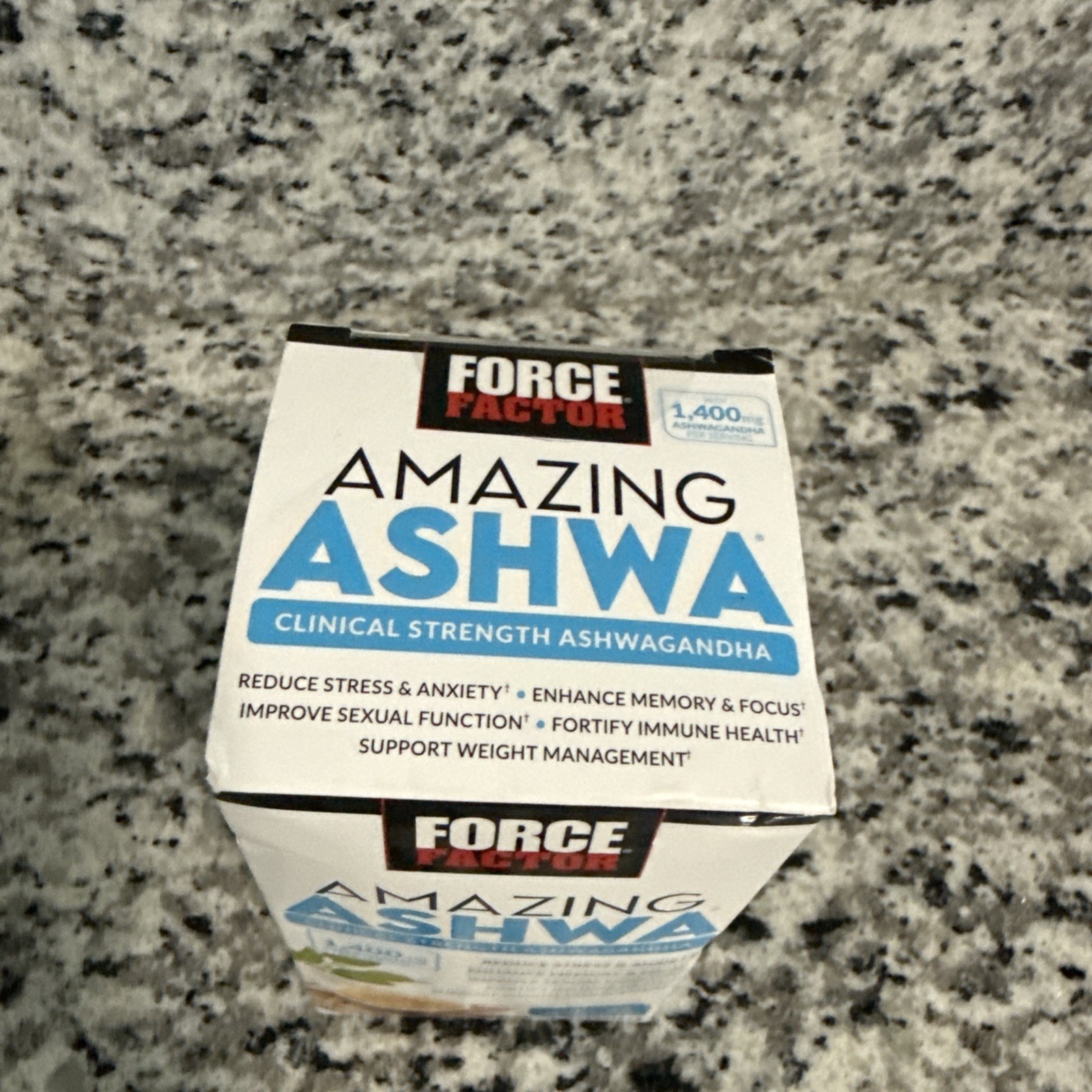 Force Factor Amazing Ashwa Tablets Ashwagandha Supplement for Stress & Anxiety
