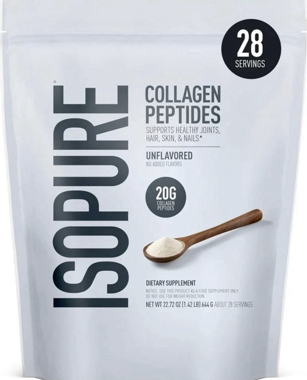 Isopure Collagen Peptides Unflavored Powder 22.72 oz, 28 Servings
