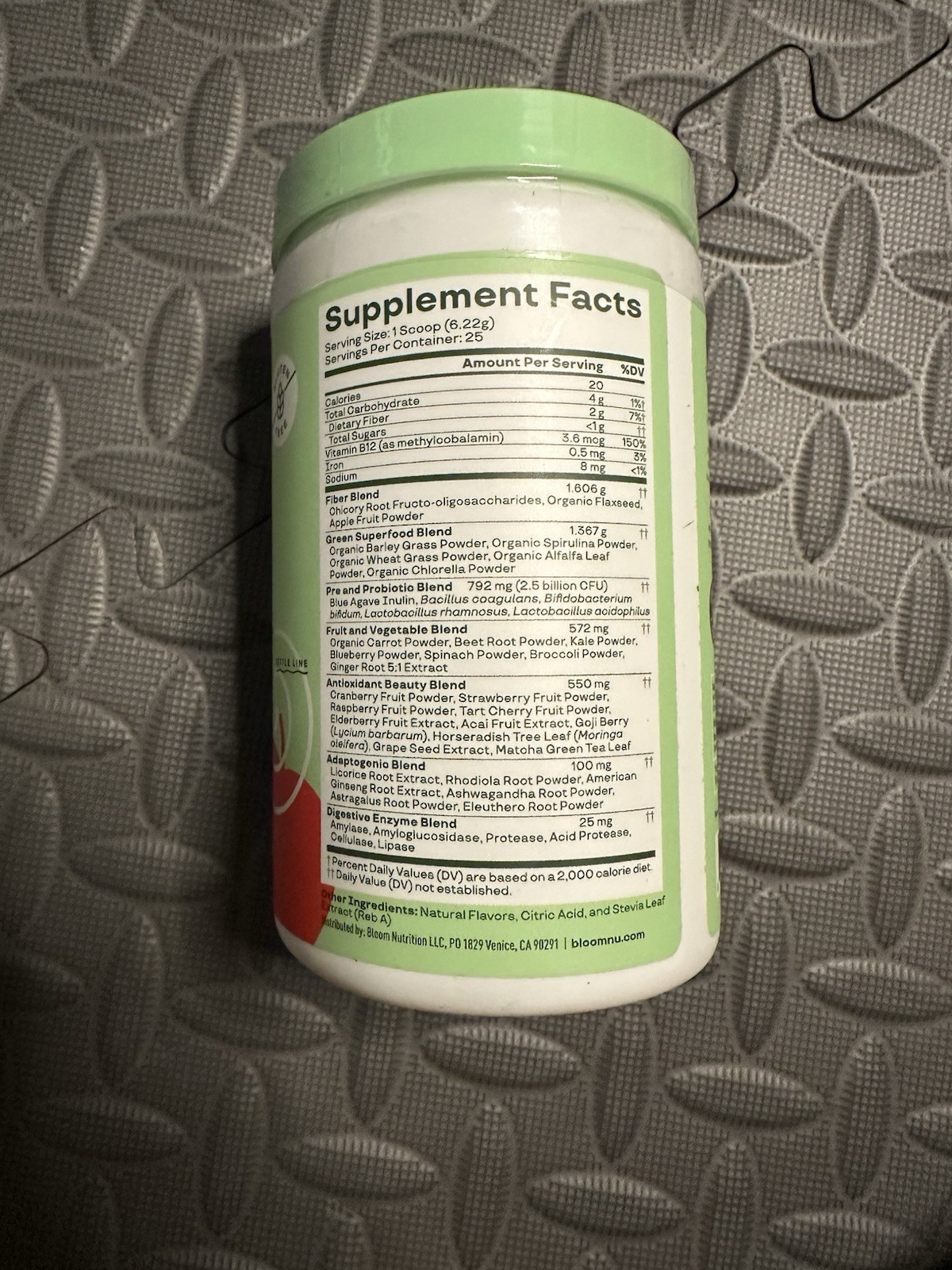 Bloom Greens & Superfoods Apple Cider Powder, 25 Servings, 5.49 oz SEALED
