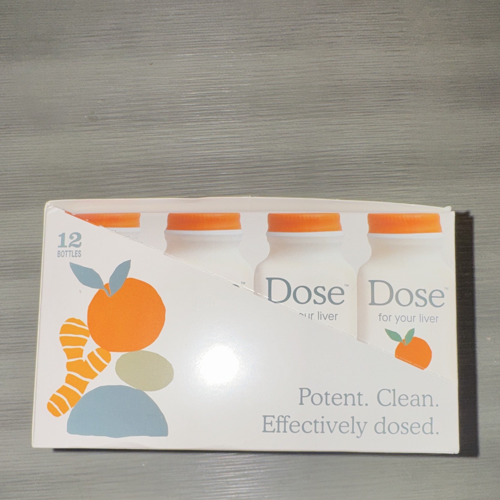 Dose Liver Health Drink Turmeric + Milk Thistle Orange 12 x 2 fl oz