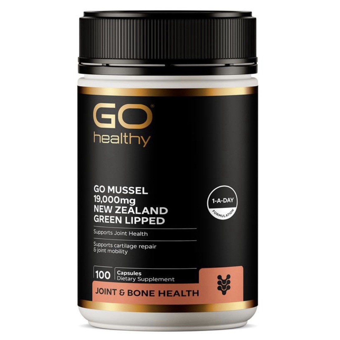 [Go Healthy] New Zealand Green Lipped Mussel 19,000mg 100 Capsules