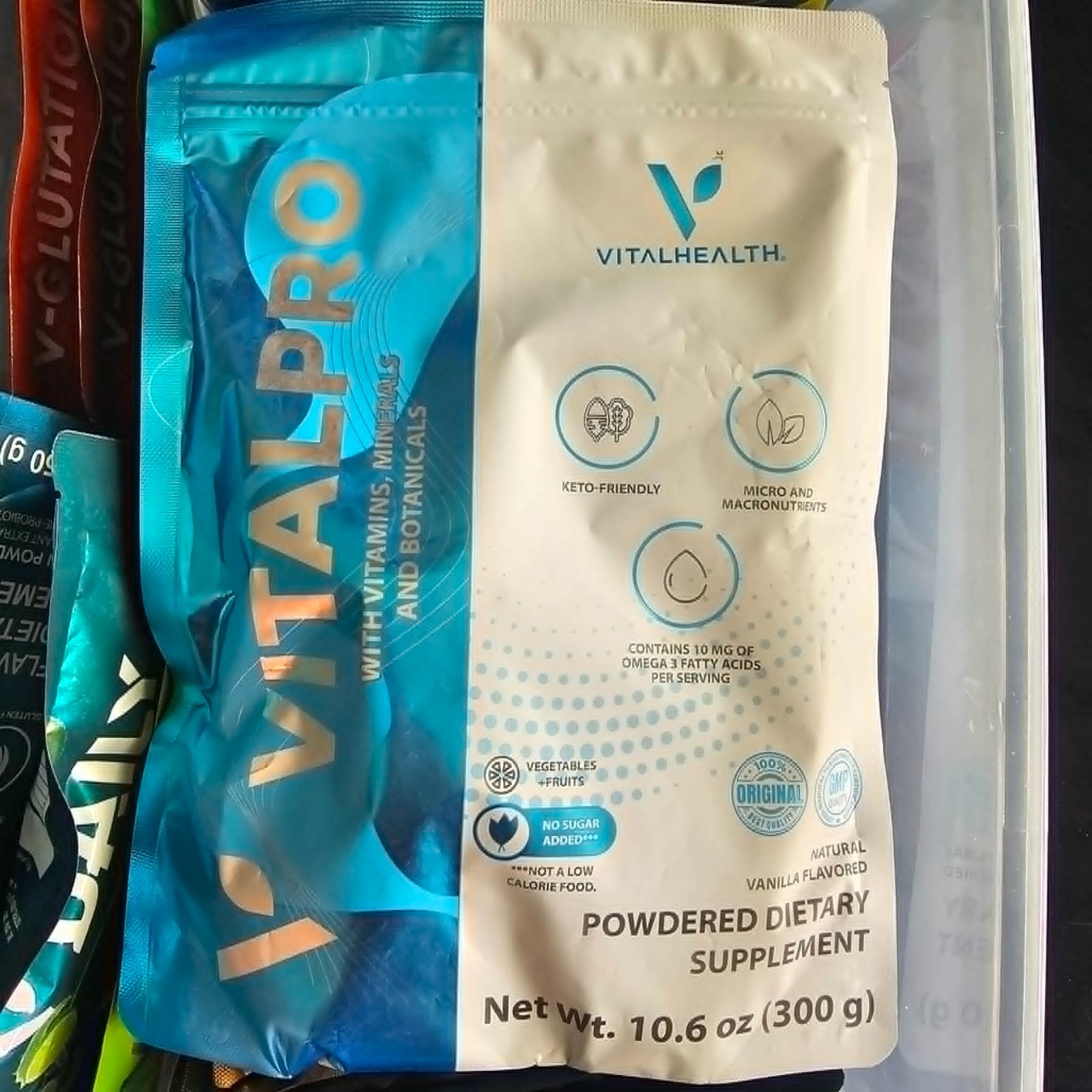 Vital Health VitalPro Protein Powder. Vitamins Minerals Botanicals Omega-3 CoQ10