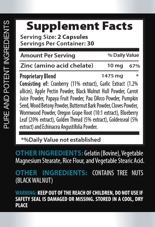Papaya seeds – ANTI-PARASITE FORMULA 1B – body detox – antioxidant