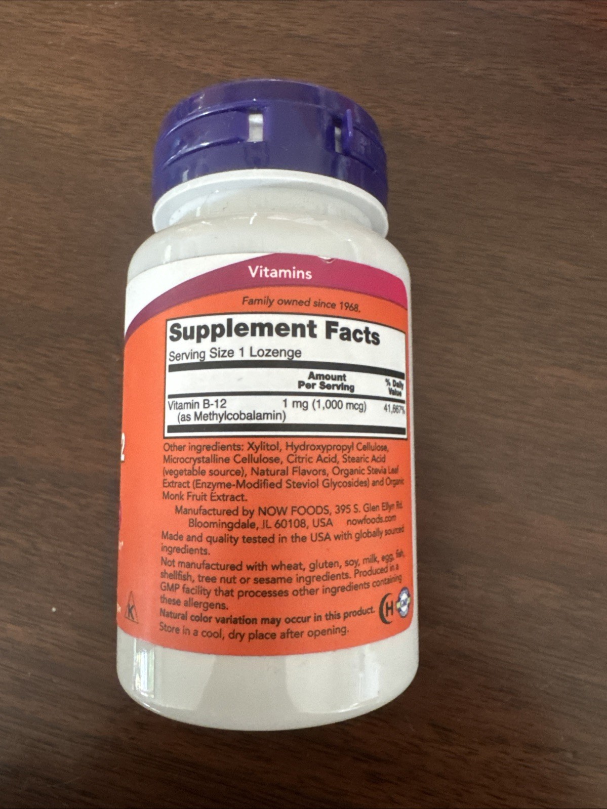 (2-pack) NOW Foods Methyl B-12(Methylcobalamin)1mg,Nervous System Health,100Loz
