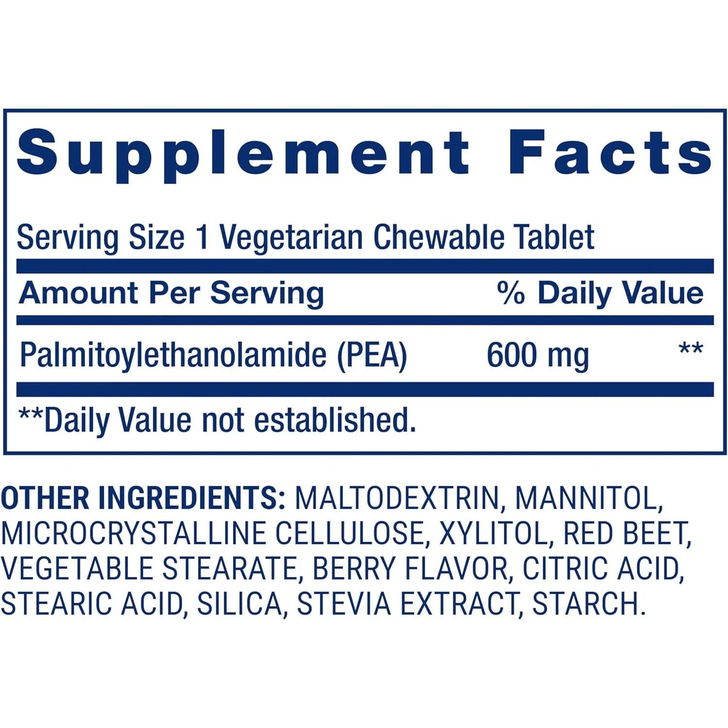 Life Extension PEA Discomfort Relief, 60 Chewable Tablets
