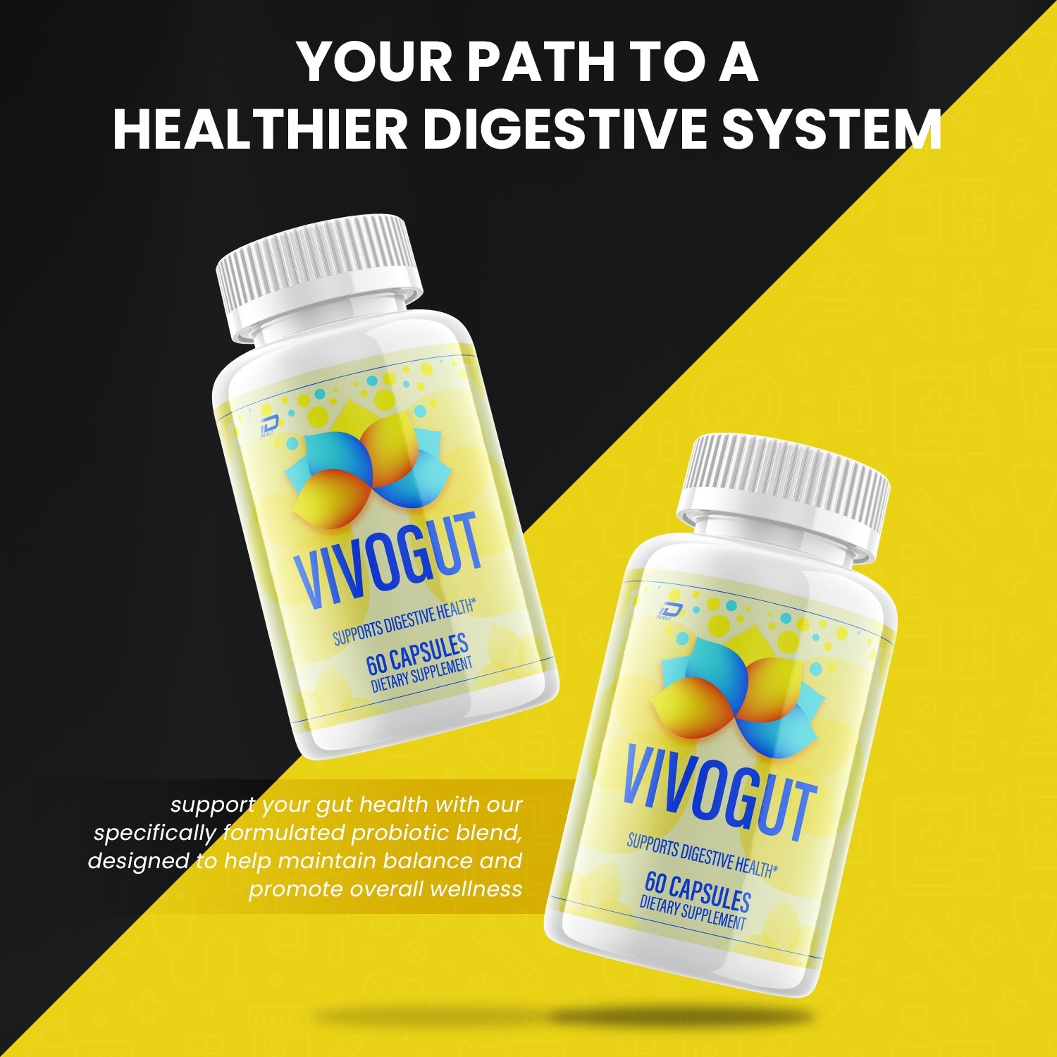 (2 Pack) VivoGut Capsules – Vivo Gut Pills Digestive Support, Gut Wellness