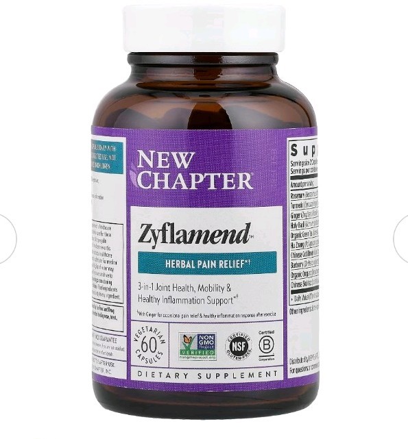 New Chapter Zyflamend Vegetarian Herbal Supplement Non-GMO Gluten-Free 60 Caps