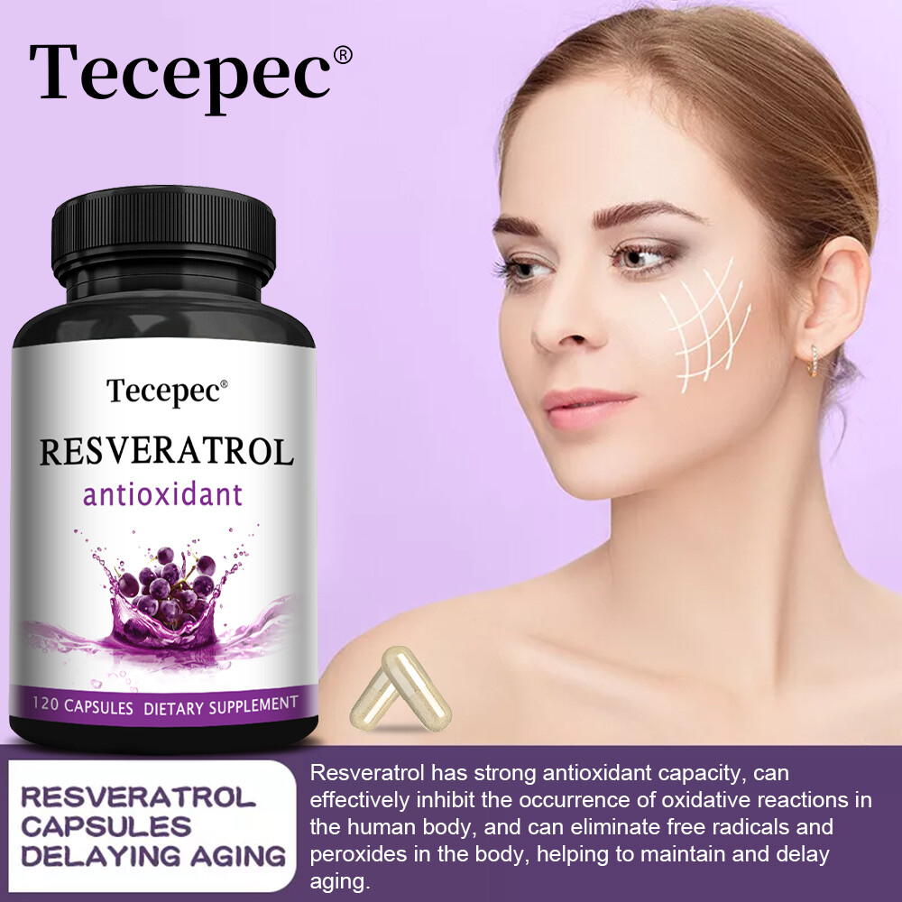 Resveratrol 600mg, Anti Aging, Joint Pain, Antioxidant, Free shipping