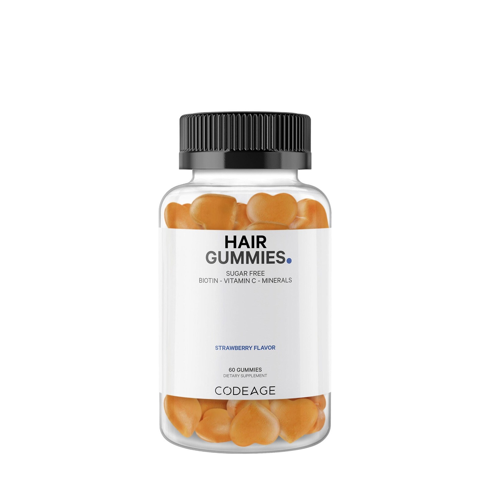 Hair Gummies – Sugarfree Daily Multivitamins – Biotin & Zinc – 60 Gummies