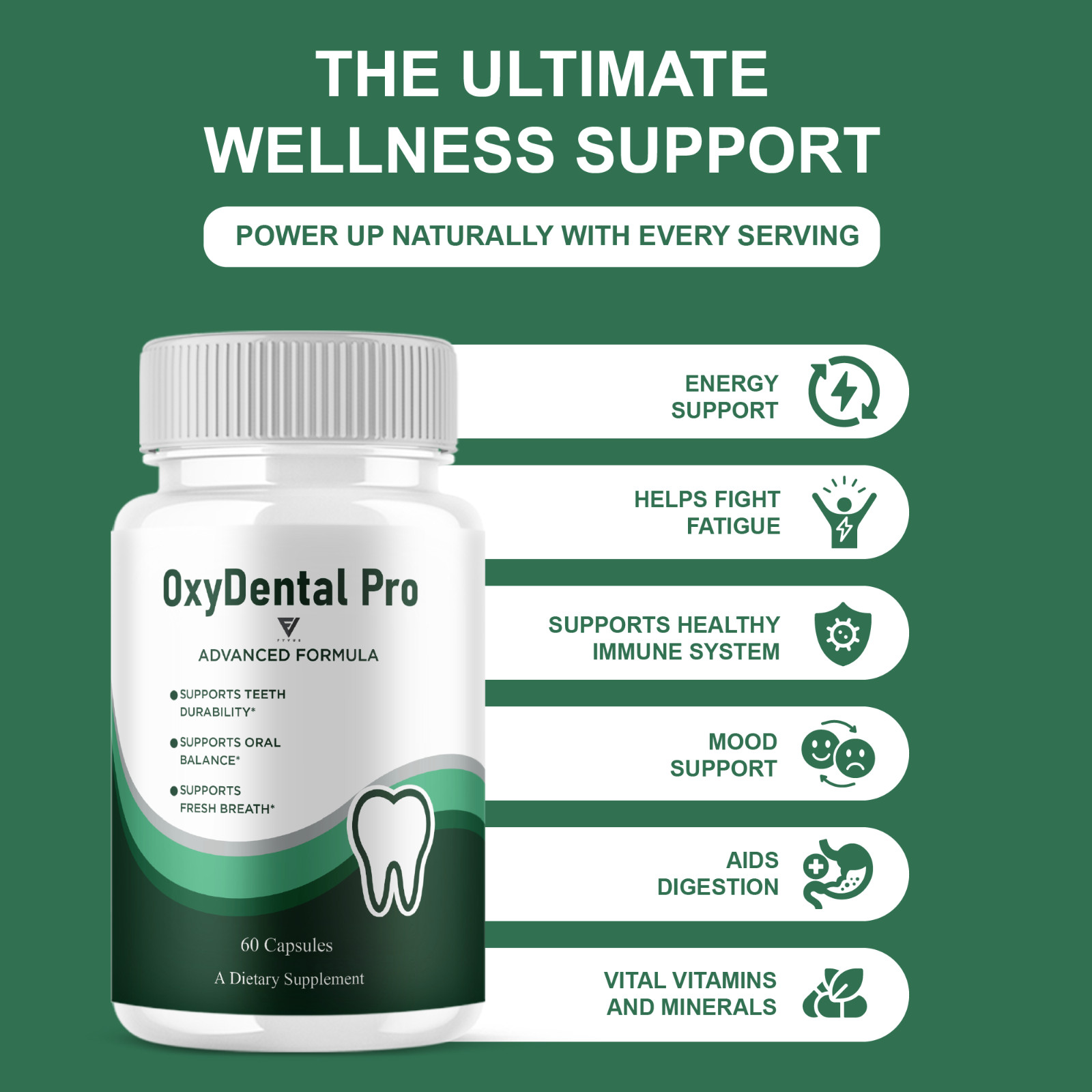 OxyDental Pro Oral Support, Oxy Dental Advanced Pills (60 Capsules)