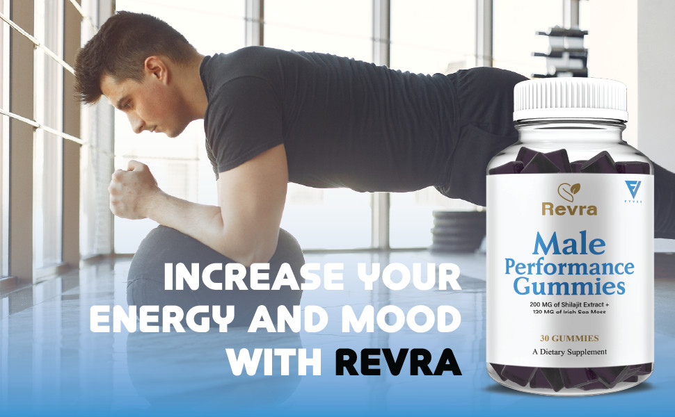 Revra Male Performance Gummies, Revra Daily Support (1 Month Formula)