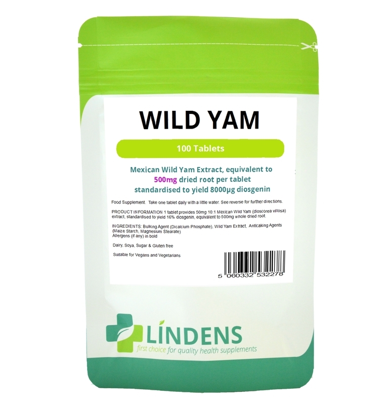 Lindens Mexican Wild Yam Extract 500mg 3-PACK 300 tablets Diosgenin