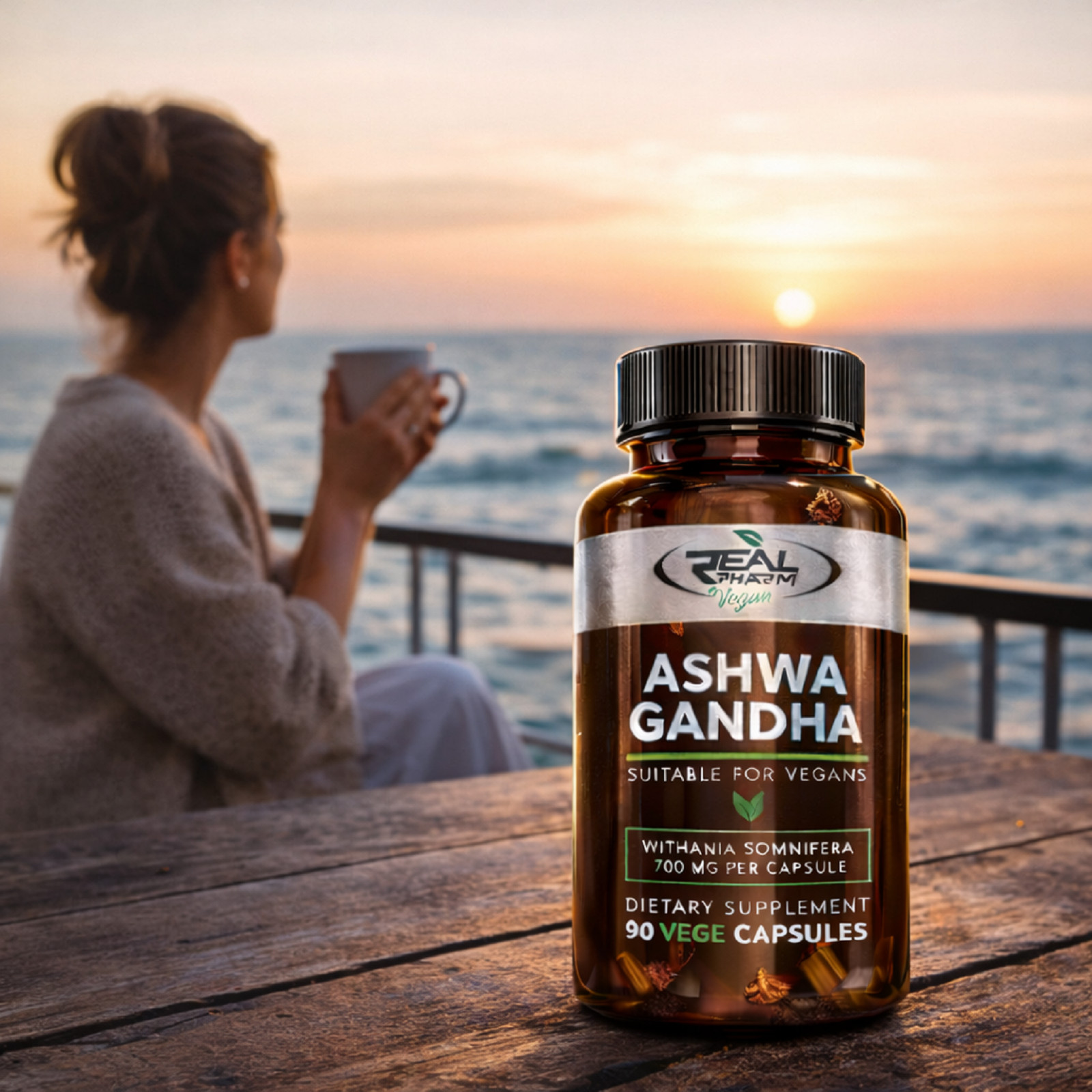 ASHWAGANDHA – 90-180 Vege Capsules – 700mg -Energy Hormone Balance Stress Relief