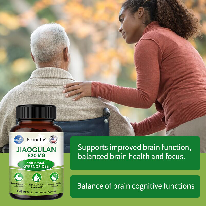 Jiaogulan 820mg – Gynostemma Pentaphyllum AMPK Activator, Caffeine-Free