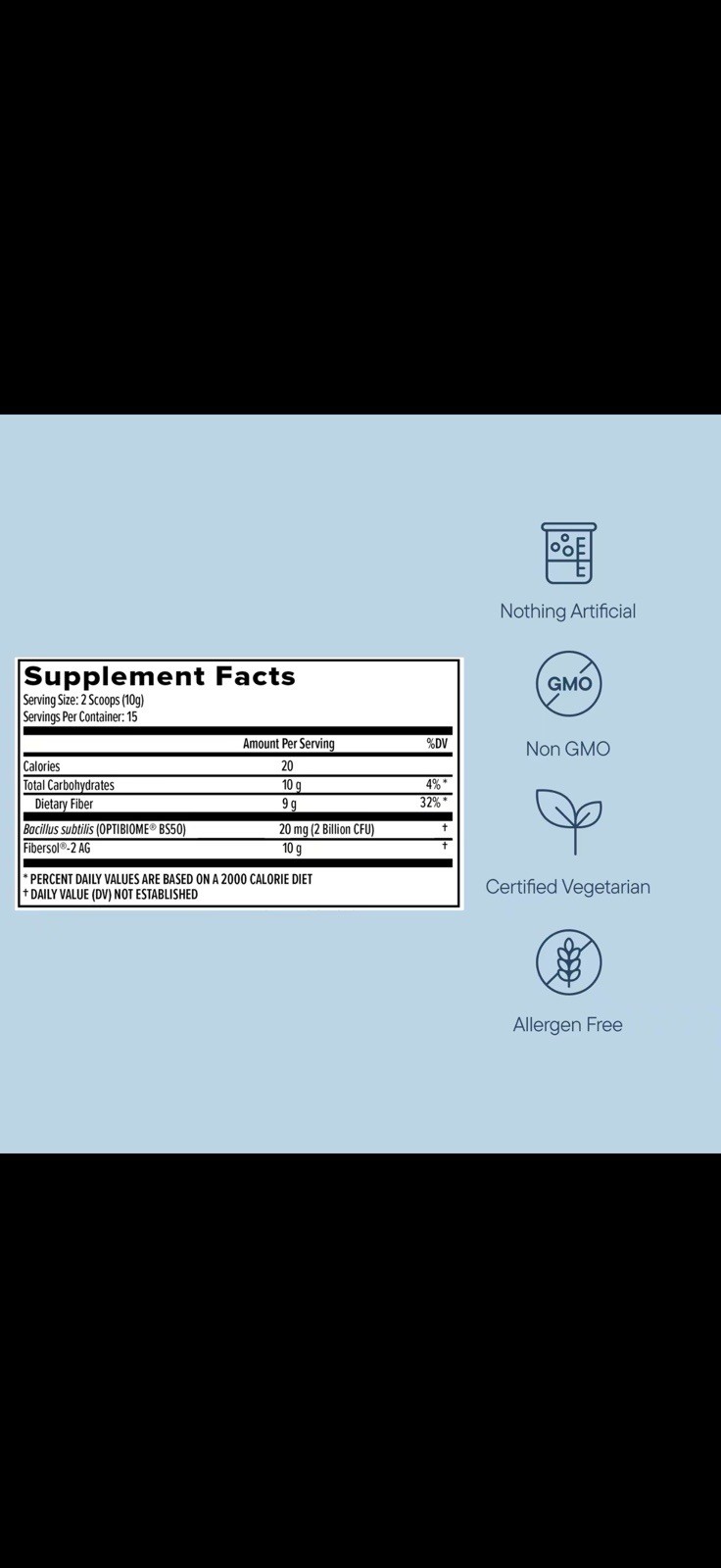 Zenwise Daily Fiber Booster Powder w/ Prebiotics & Probiotics 5.29 oz