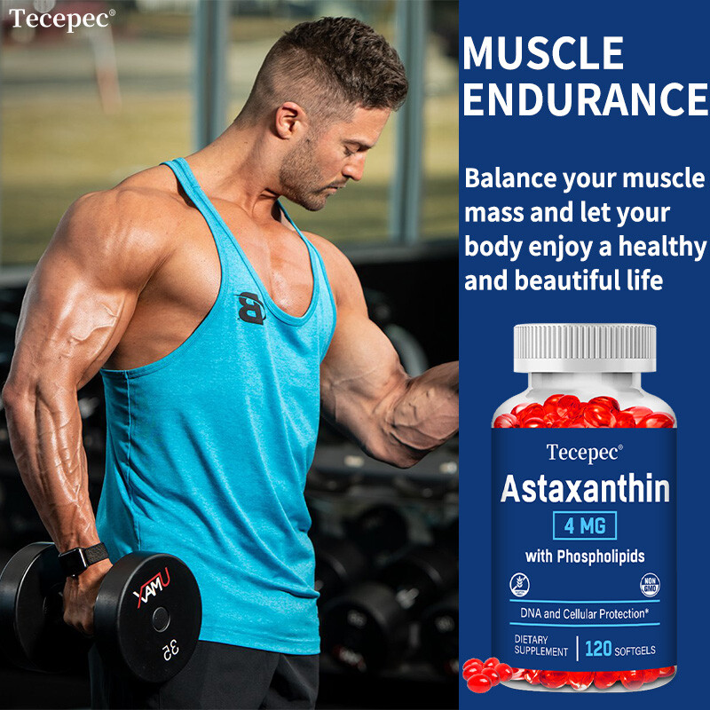 Astaxanthin 4mg with Phospholipids – Premium Supplement | Heart & Eye Health