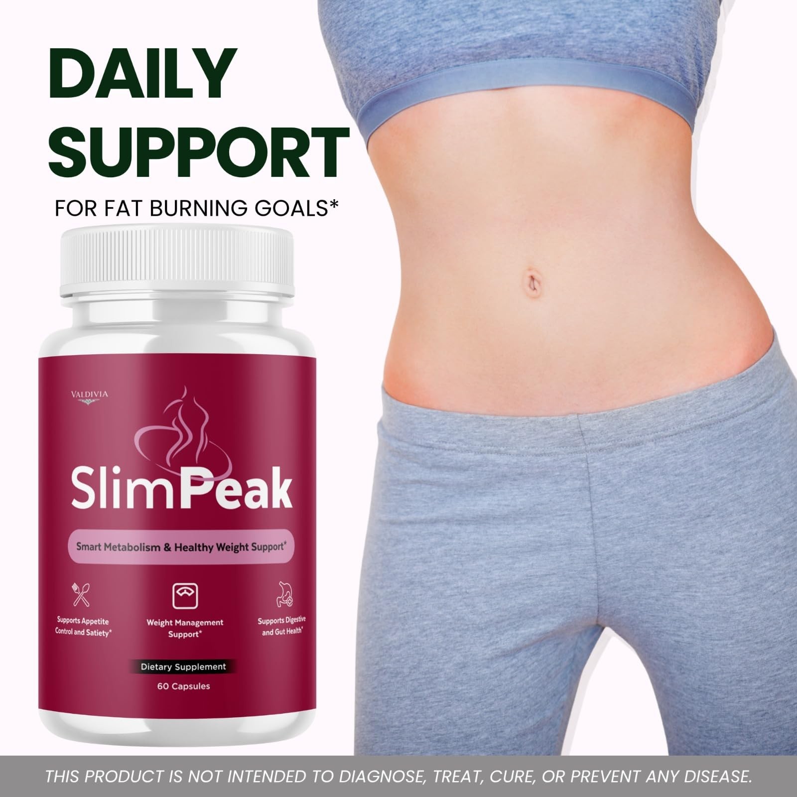 Valdivia (5 Pack) SlimPeak Capsules 300 Capsules 5 Pack Daily Made in USA