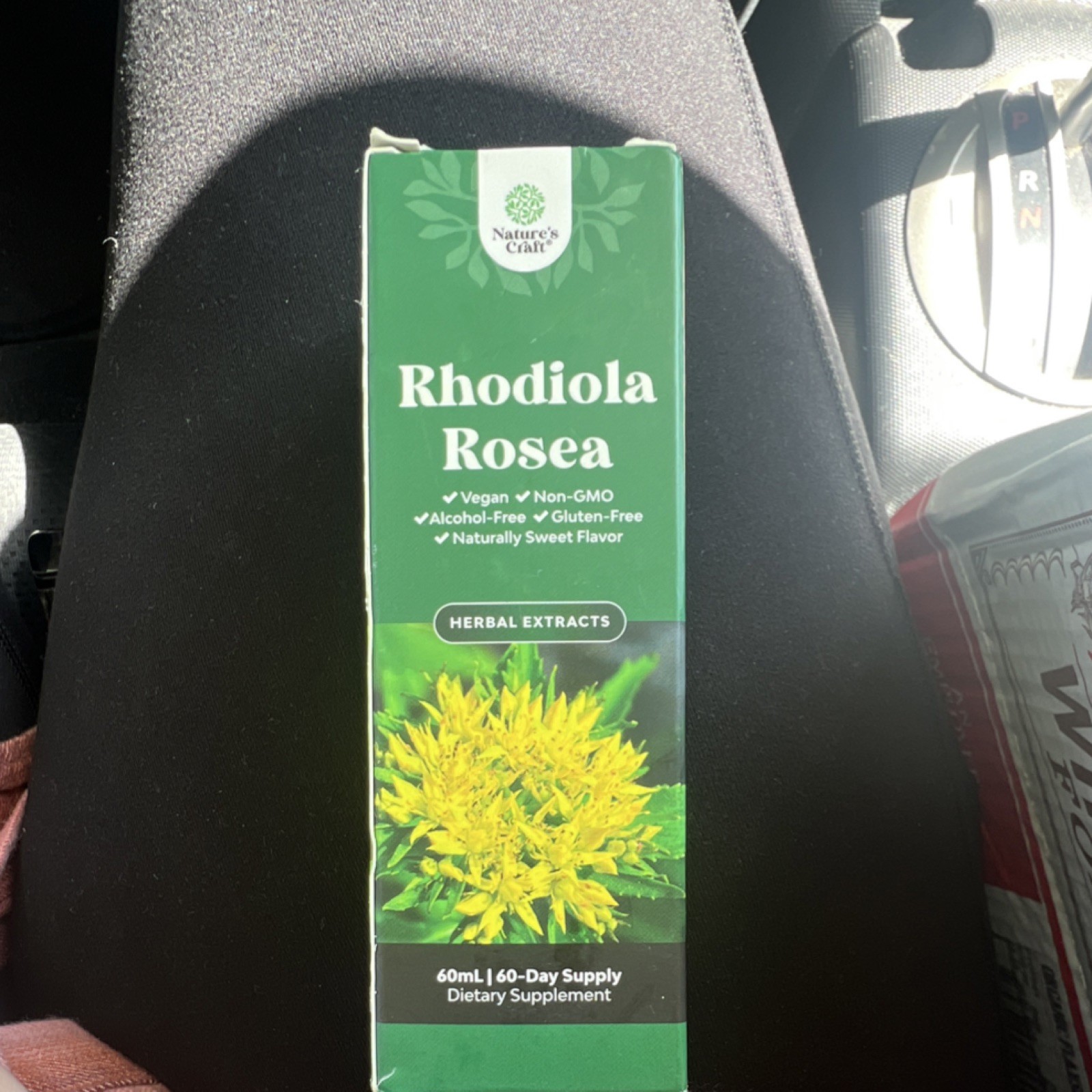 Nature’s Craft Rhodiola Rosea Liquid 60mL Vegan Non-GMO Alcohol-Free Gluten-Free
