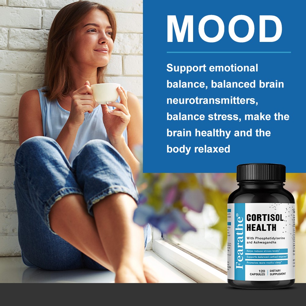 Cortisol Health Supplement Manage Stress Immunity Mental Clarity 30-120 Capsules