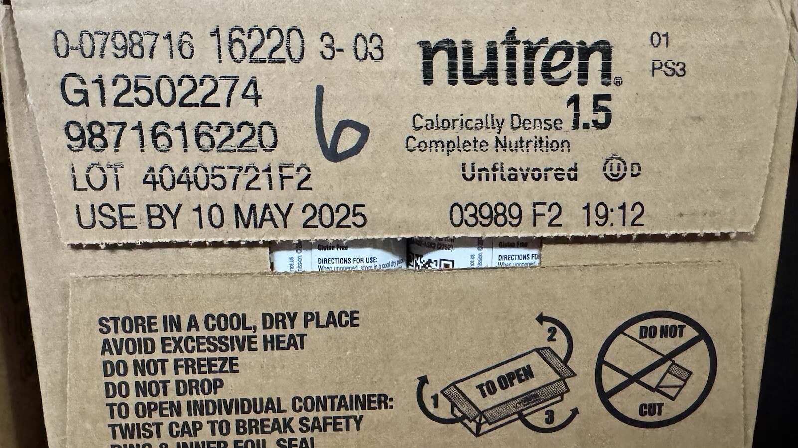 Nutren 1.5 Tube Feeding Formula Unflavored Formerly Vanilla 8.45 oz Carton 24 Ct